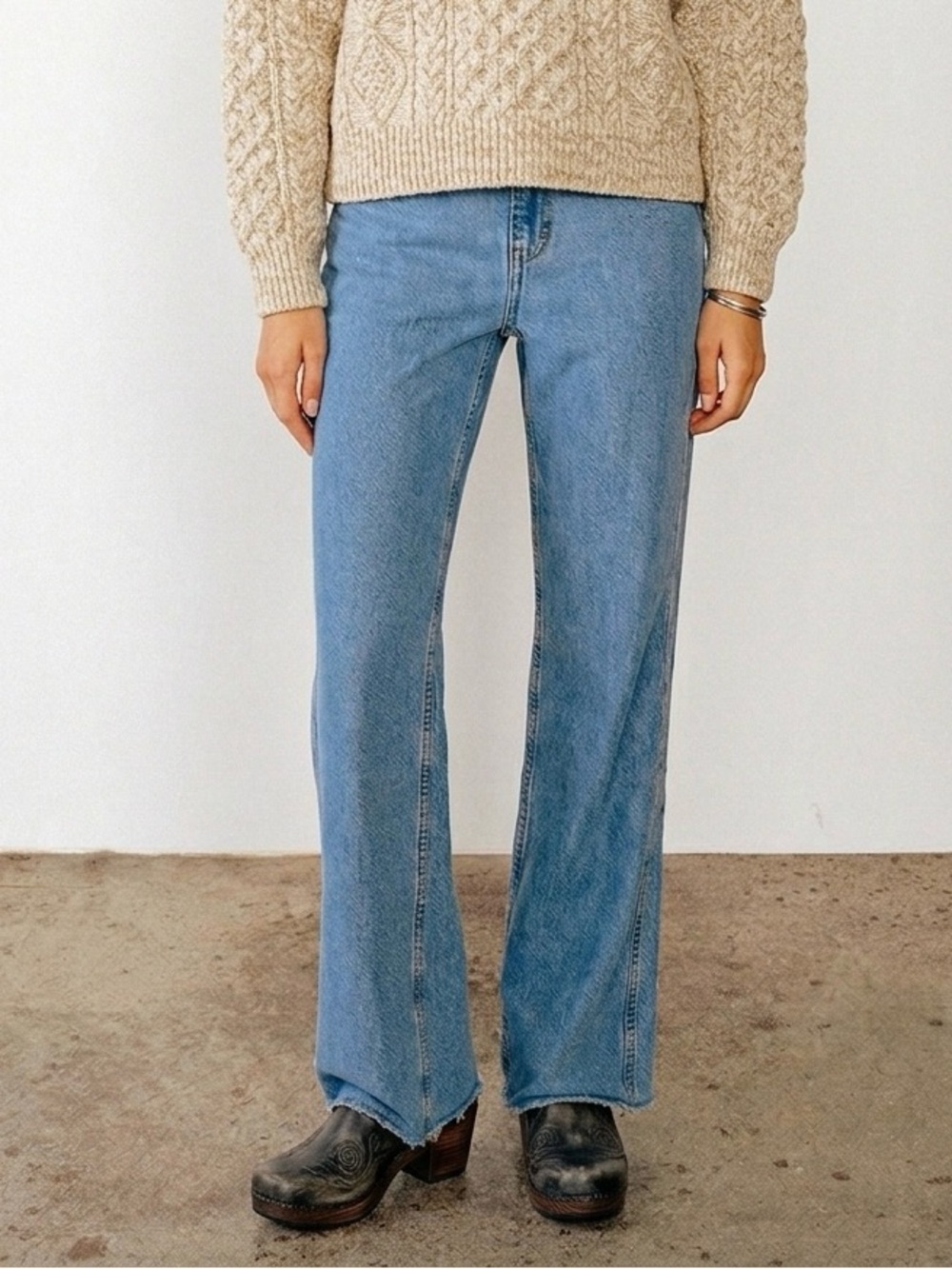 Re/Done Light Blue Straight-Leg Jeans $275.